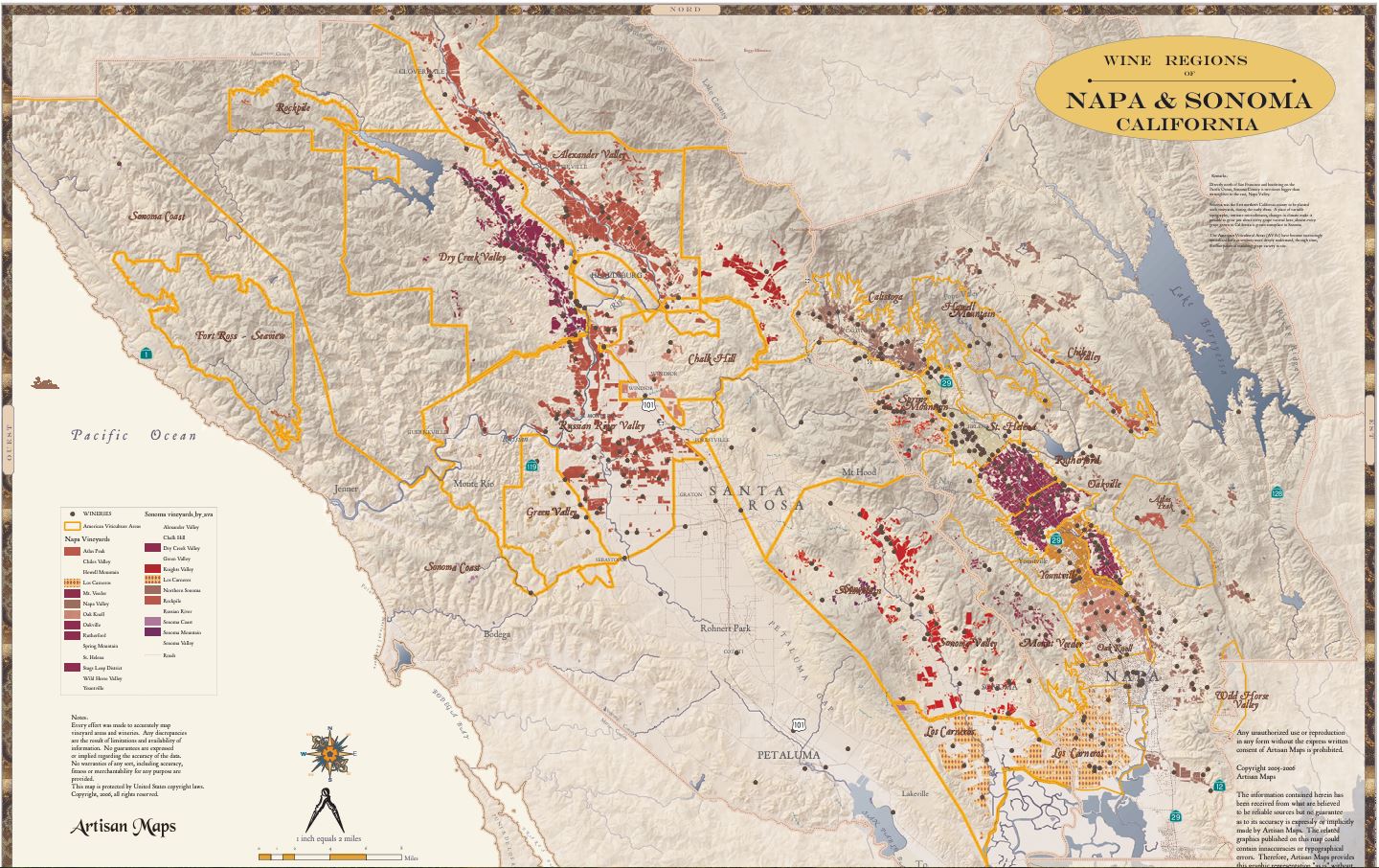 Napa & Sonoma Wine Regions β Legacy Edition